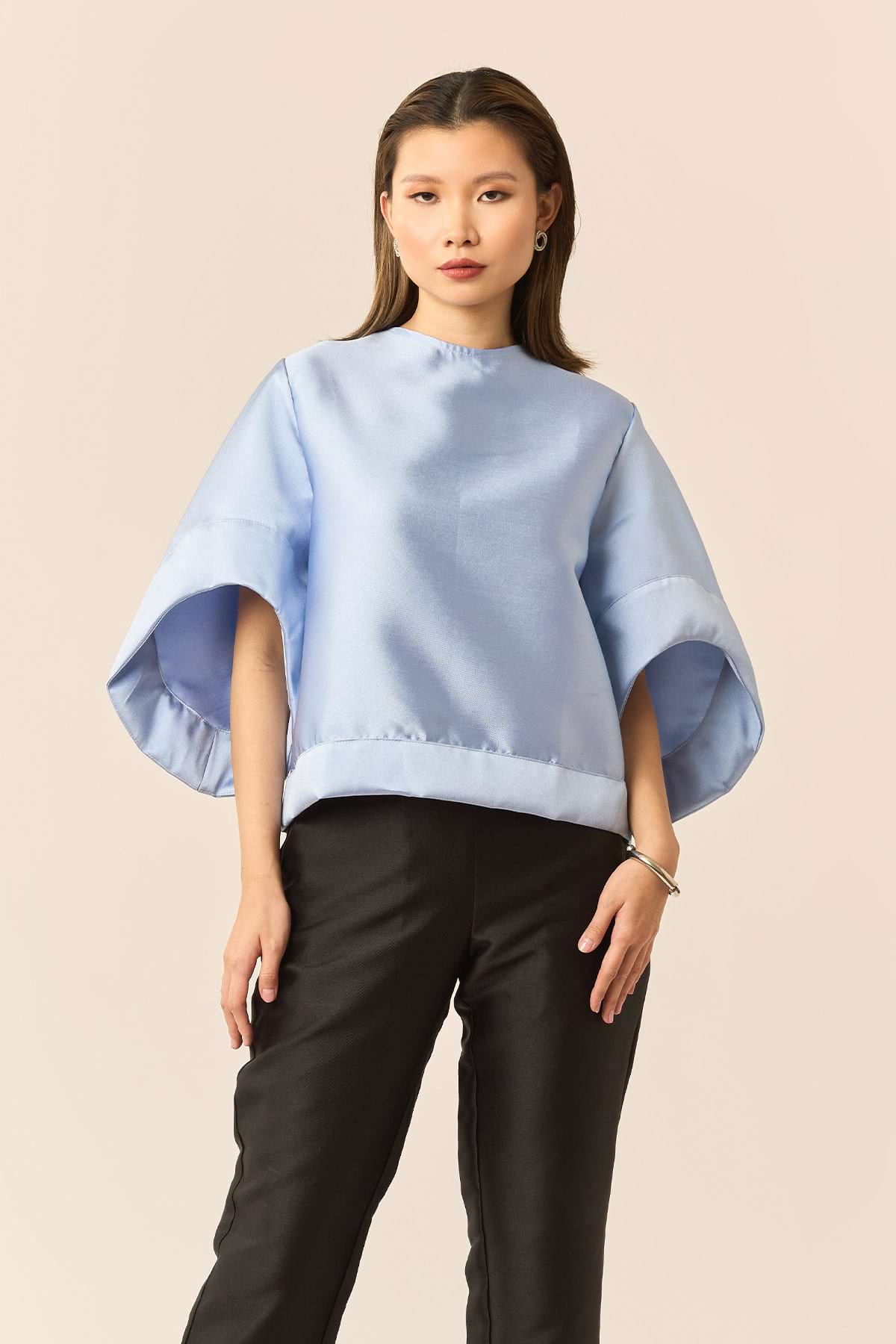 Gertrude Top in Mikado Silk