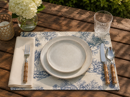 Toile De Jouy Placemats - Blu de France (Set of 4)
