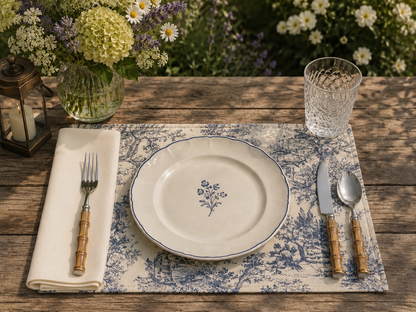 Toile De Jouy Placemats - Blu de France (Set of 4)