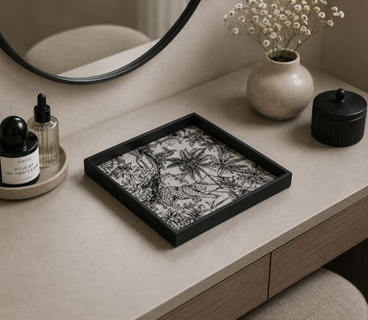 Toile De Jouy Square Tray